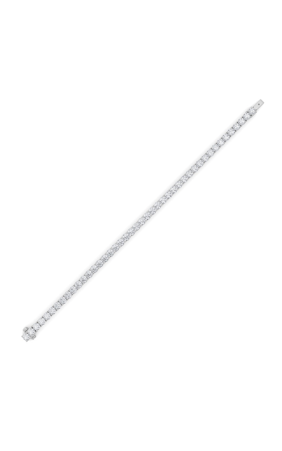 9.5Cttw Round Shaped Lab Grown Diamond (F/VS) Bracelet in 14K Gold