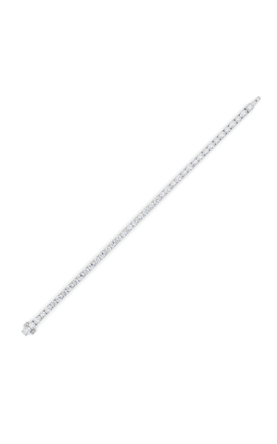 6.75Cttw Oval Shaped Lab Grown Diamond (F/VS) Bracelet in 14K Gold