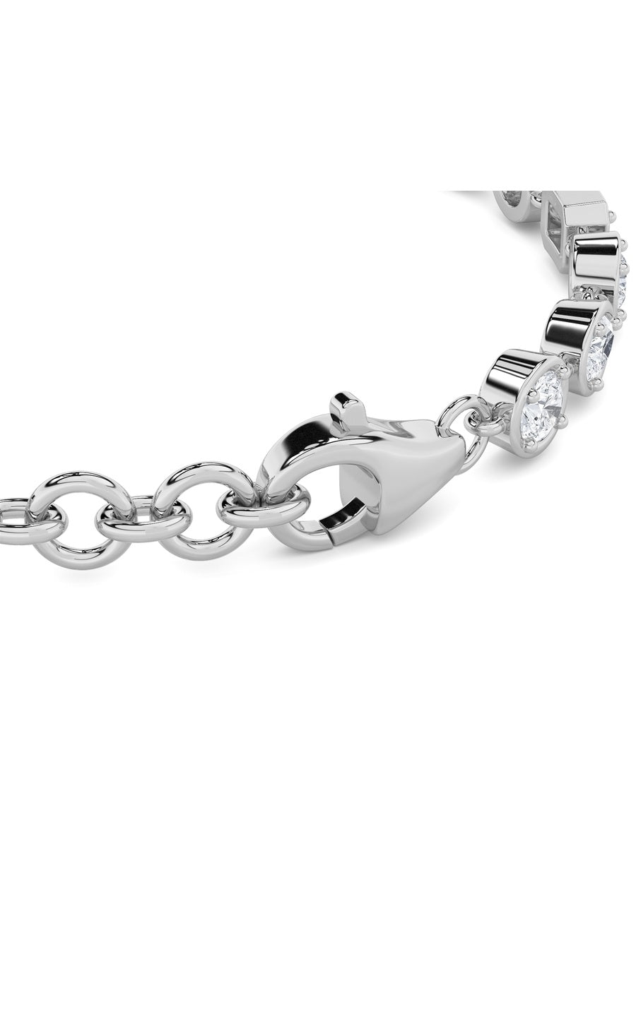 4Cttw Mix Shaped Lab Grown Diamond (G/VS) Braceletin 14K Gold