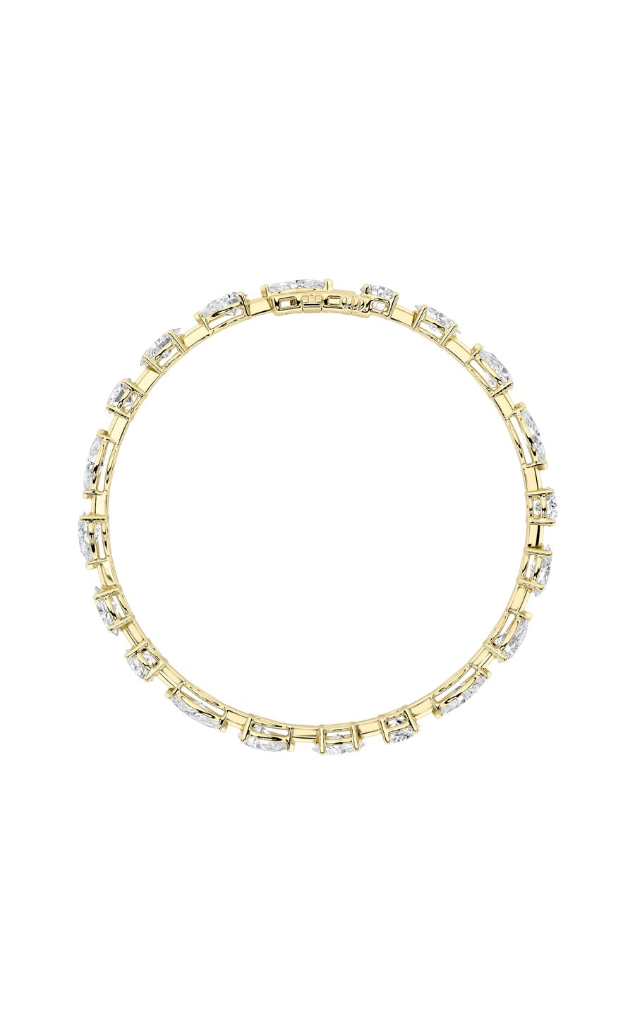 10.25Cttw Mix Shaped Lab Grown Diamond (F/VS) Bracelet in 14K Gold