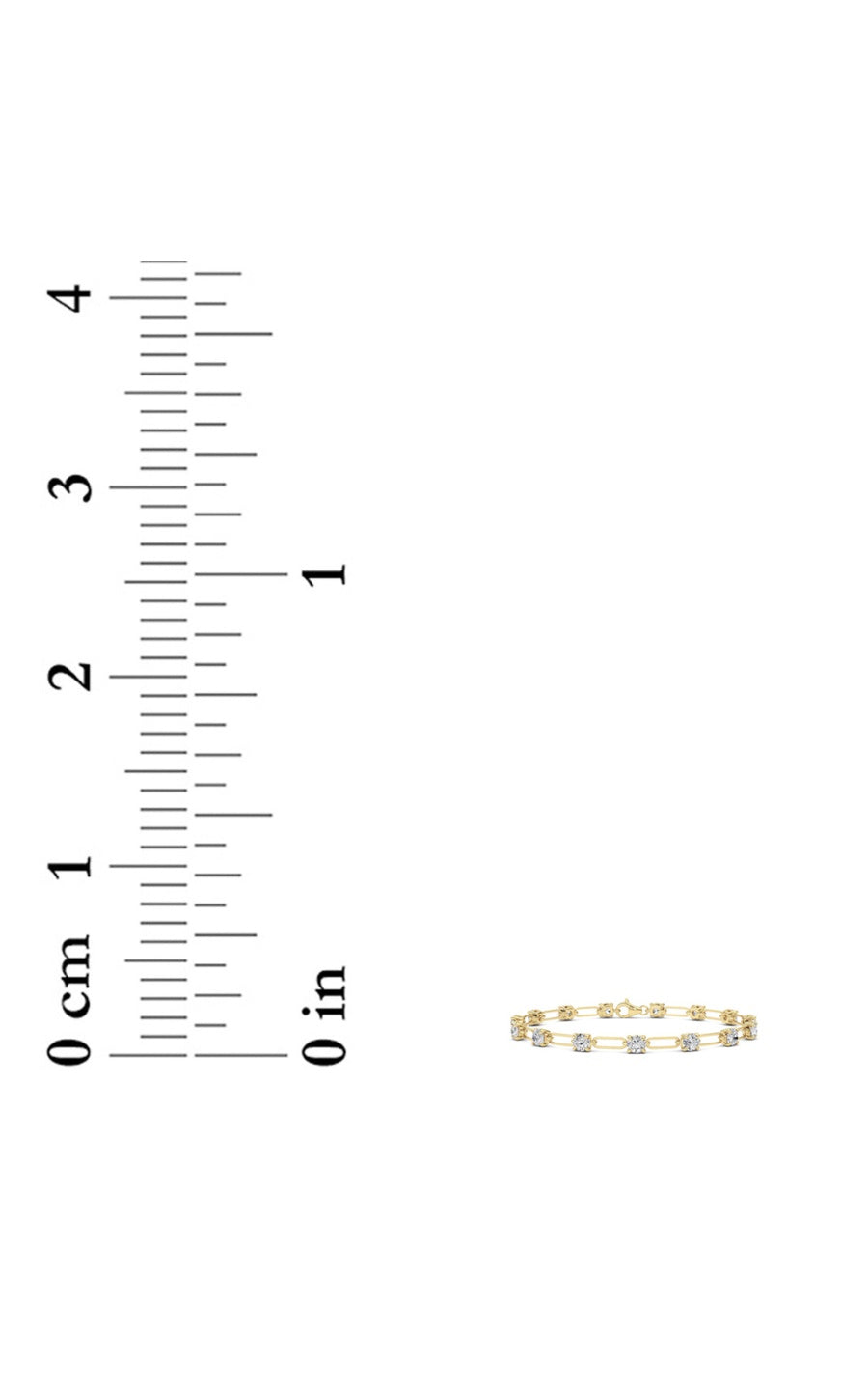 3Cttw Round Shaped Lab Grown Diamond (F/VS) Station Bracelet in 14K Gold