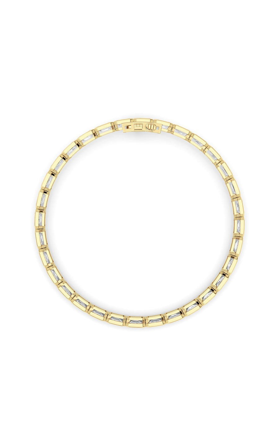 10cttw Emerald Lab Grown Diamond (F/VS ) Braceletin 14K Gold