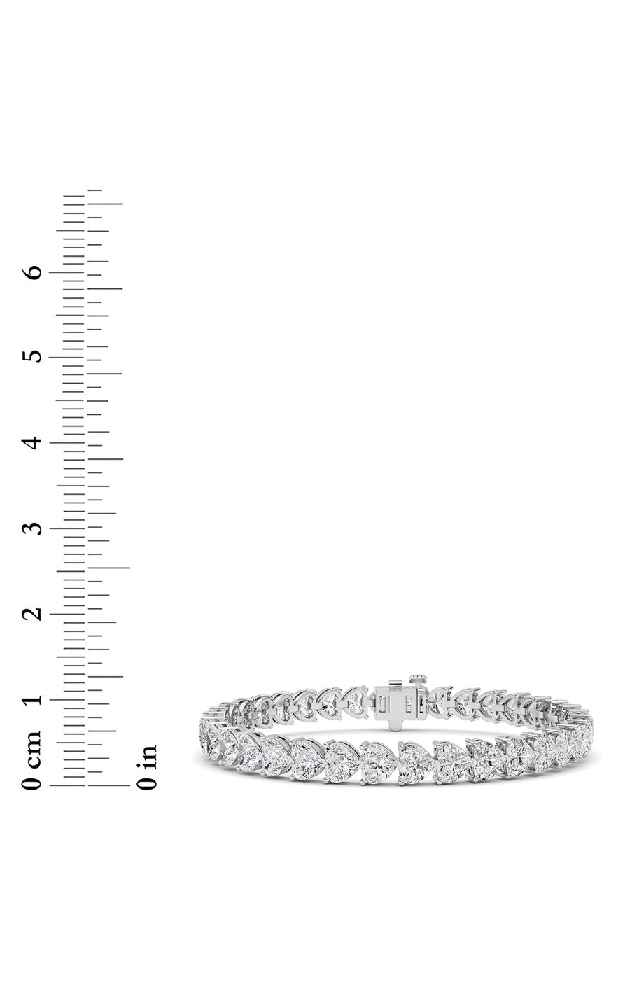 18Cttw Heart Lab Grown Diamond (F/VS ) Bracelet Bracelet in 14K Gold
