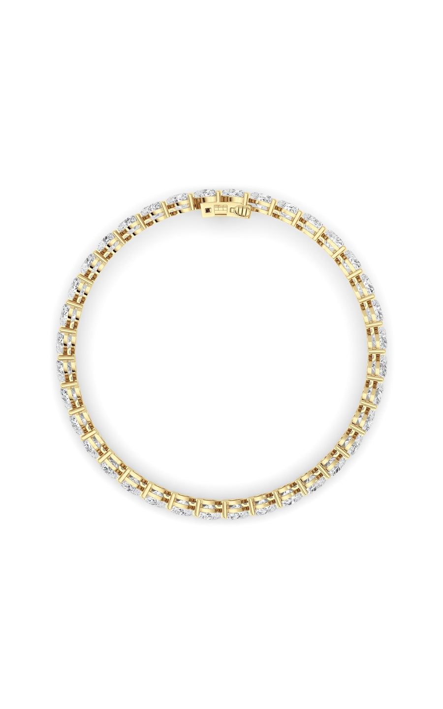 18Cttw Heart Lab Grown Diamond (F/VS ) Bracelet Bracelet in 14K Gold