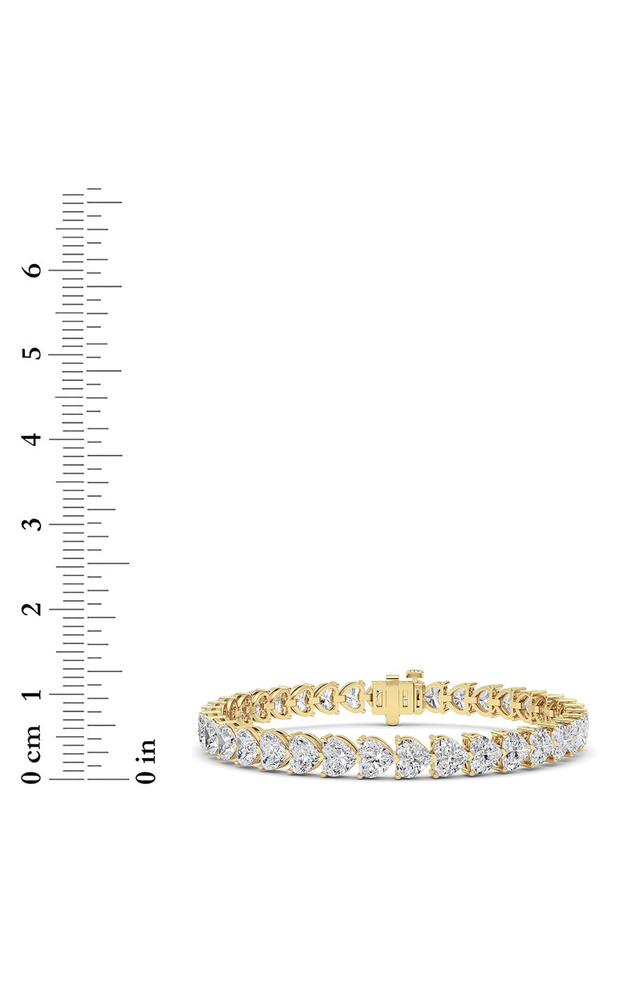 18Cttw Heart Lab Grown Diamond (F/VS ) Bracelet Bracelet in 14K Gold