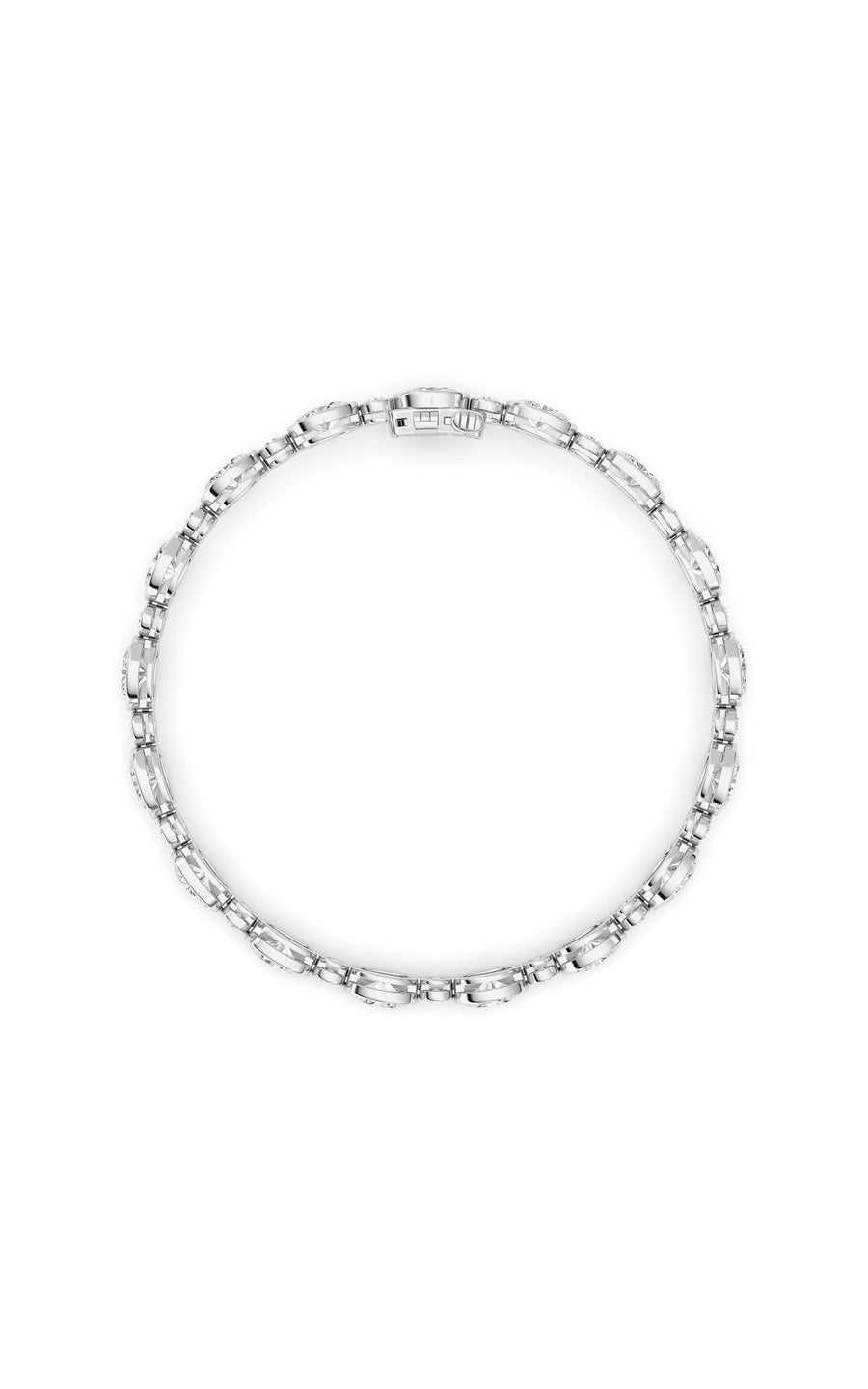 8Cttw Oval And Round Lab Grown Diamond (F/VS ) Bezel Set Bracelet in 14K Gold