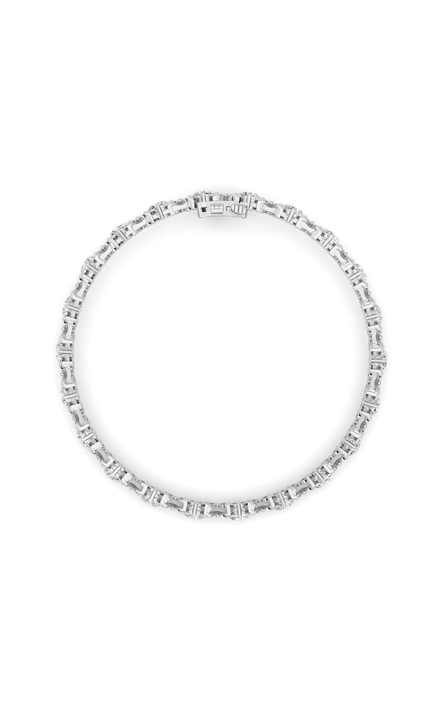 7Cttw Round Lab Grown Diamond (F/VS ) Bracelet in14K Gold