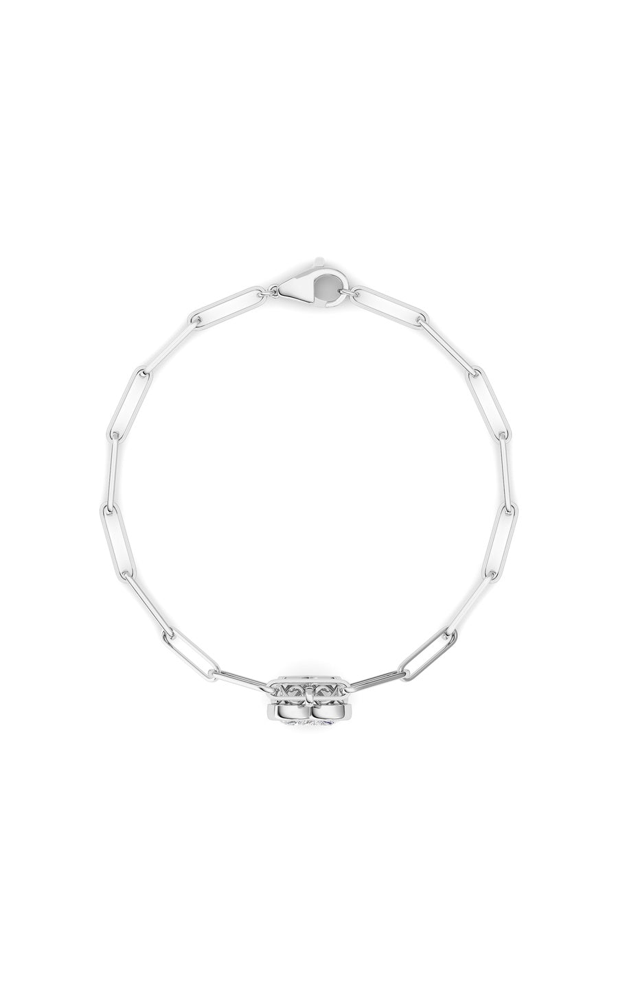 3Cttw Heart Lab Grown Diamond (F/VS ) Bezel Set Bracelet in 14K Gold