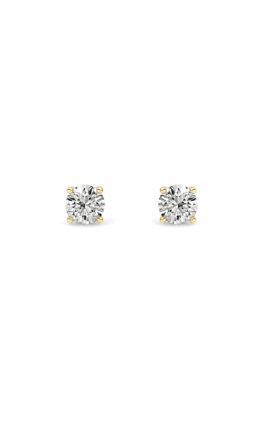 1.5Cttw Round Shaped Lab Grown Diamond (F/VS) Hidden Halo Stud Earrings in 14K Gold