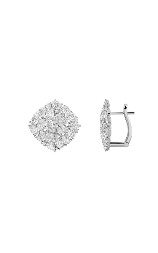 6Cttw Oval Shaped Lab Grown Diamond (G/VS) FashionEarrings in 14K Gold