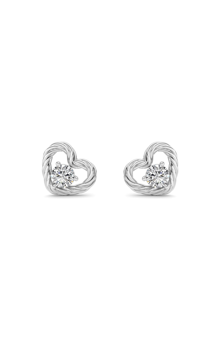 Silver, 14K White Gold Earring KJ02585E.RD-1-61F