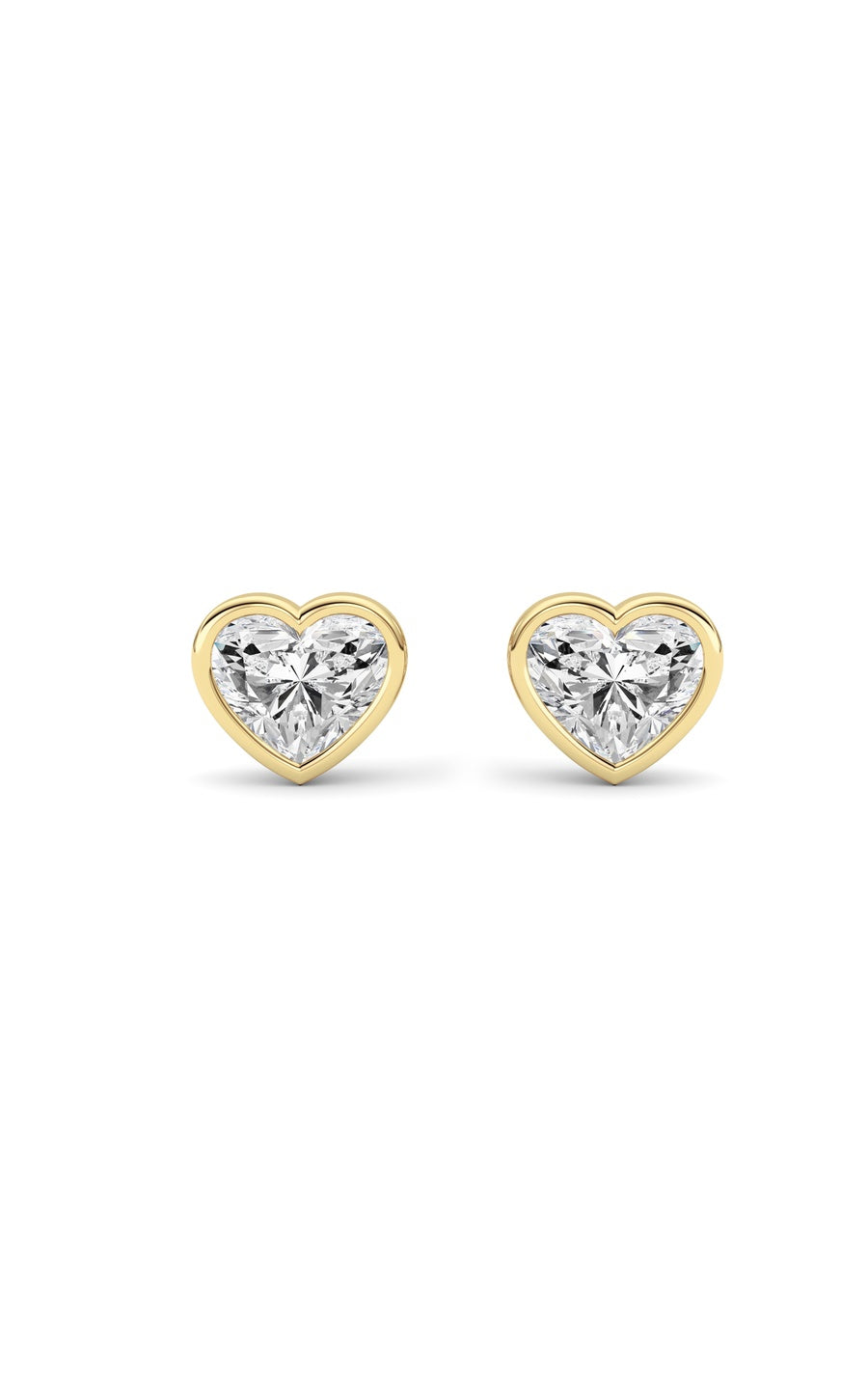 6Cttw Heart Shaped Lab Grown Diamond (F/VS ) StudEarrings in 14K Gold