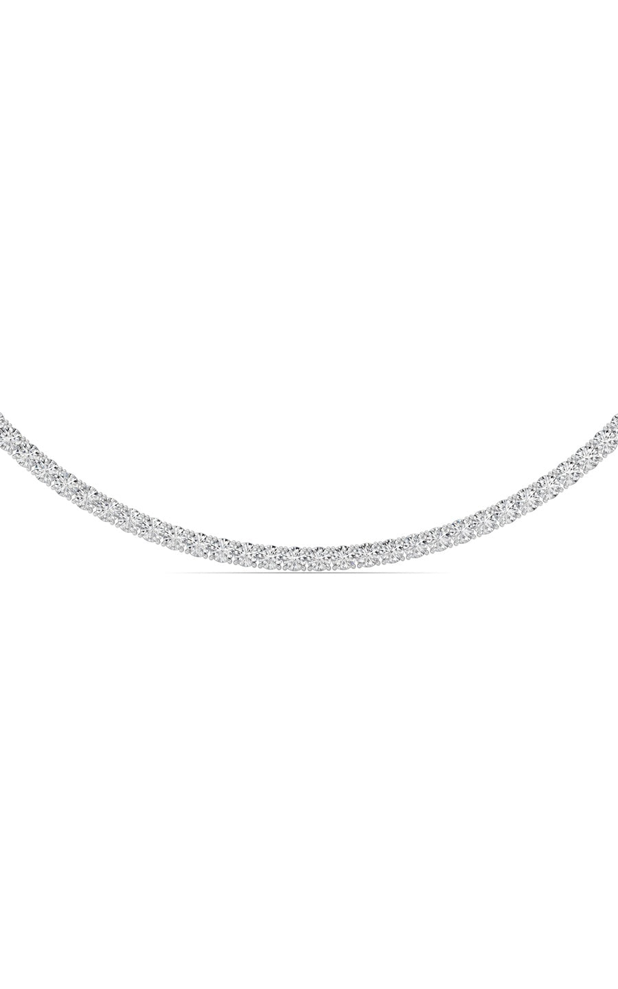 41Cttw Round Shaped Lab Grown Diamond (F/VS)  Necklace in 14K Gold