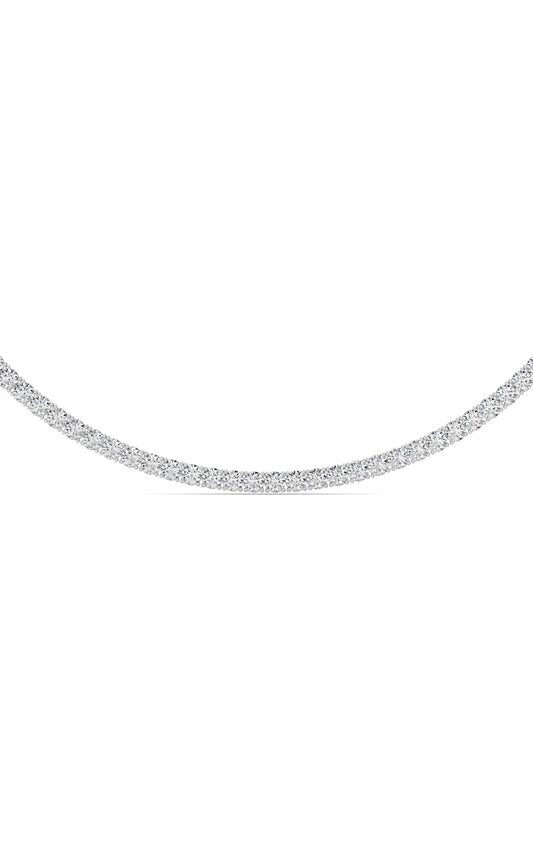 41Cttw Round Shaped Lab Grown Diamond (F/VS)  Necklace in 14K Gold