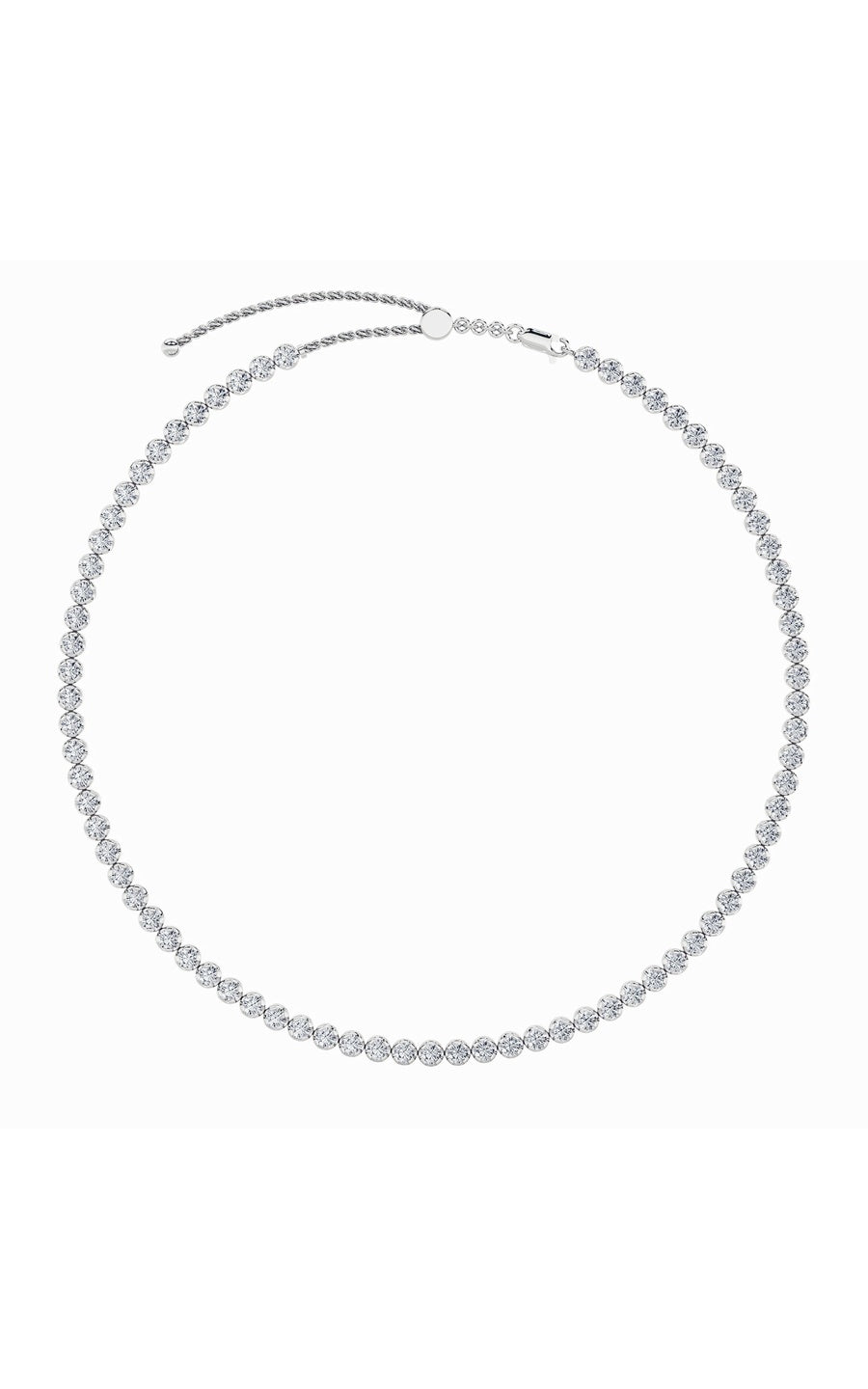 11Cttw Round Shaped Lab Grown Diamond (F/VS)  Necklace in 14K Gold