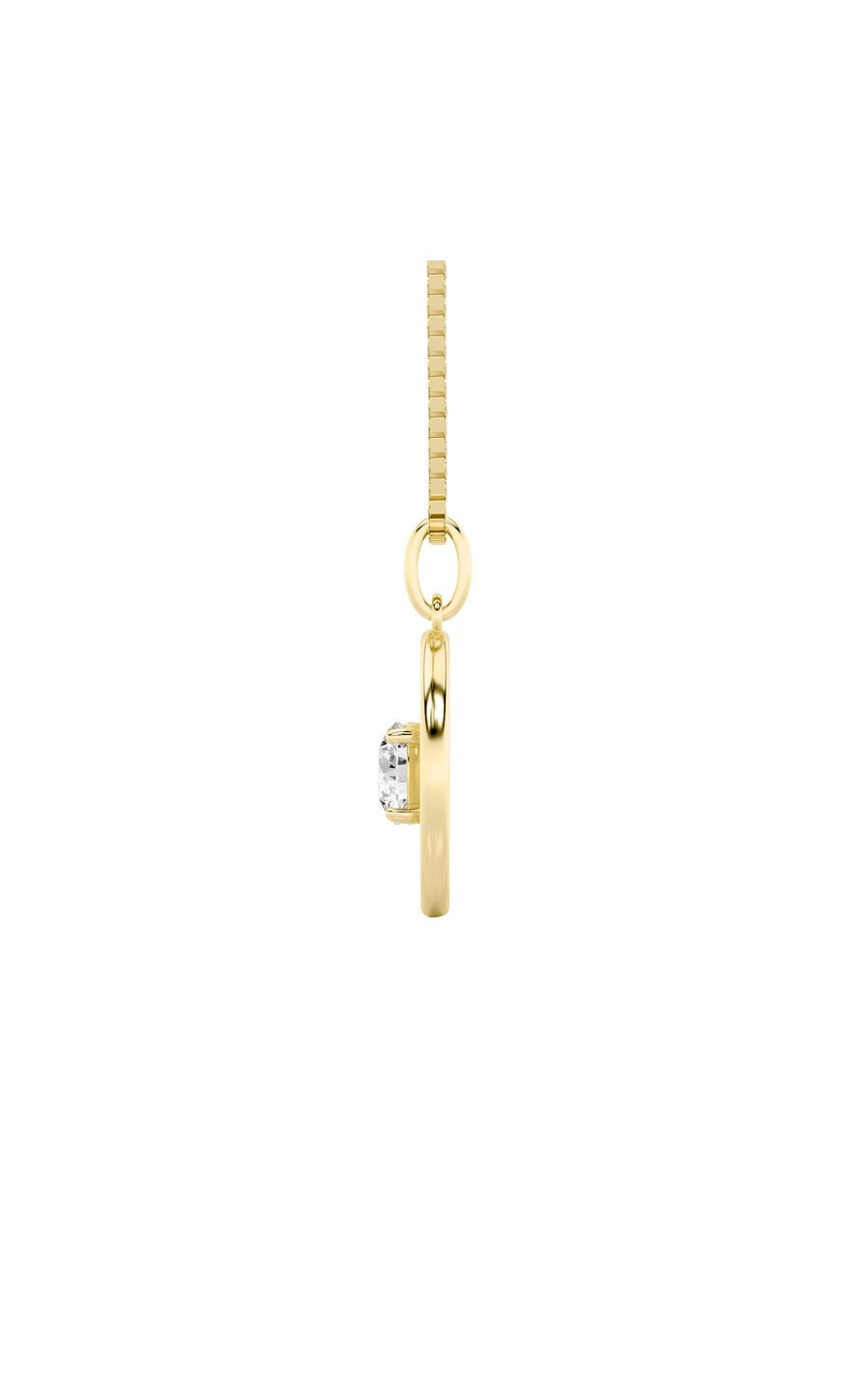 1Cttw Round Shaped Lab Grown Diamond (F/VS) ZodiacPendant in 14K Gold
