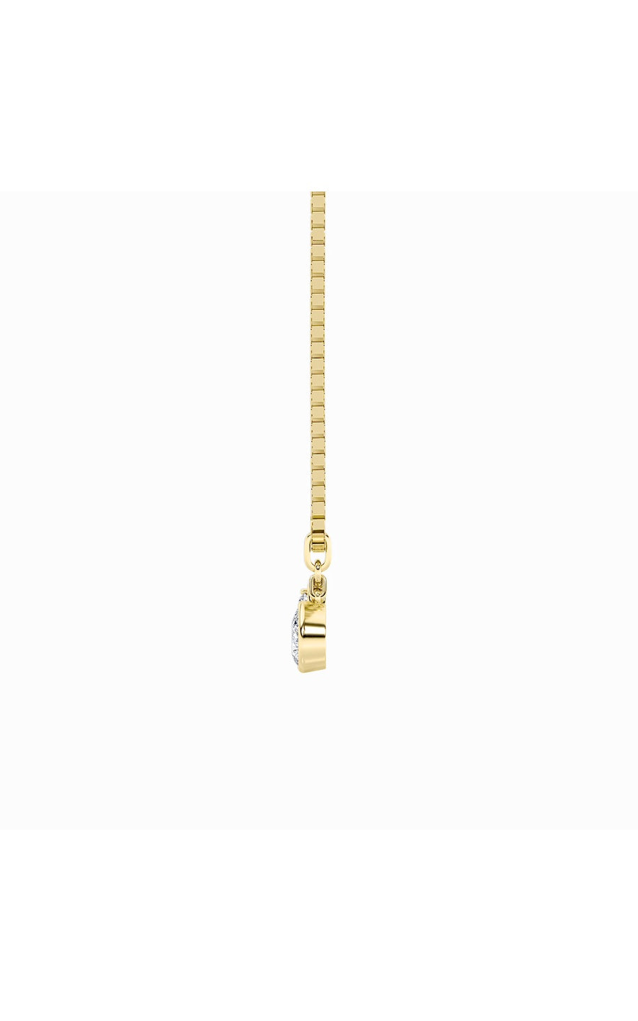 1CTW Pear Shaped Lab Grown Diamond (F/VS) Zodiac Pendant in 14K Gold