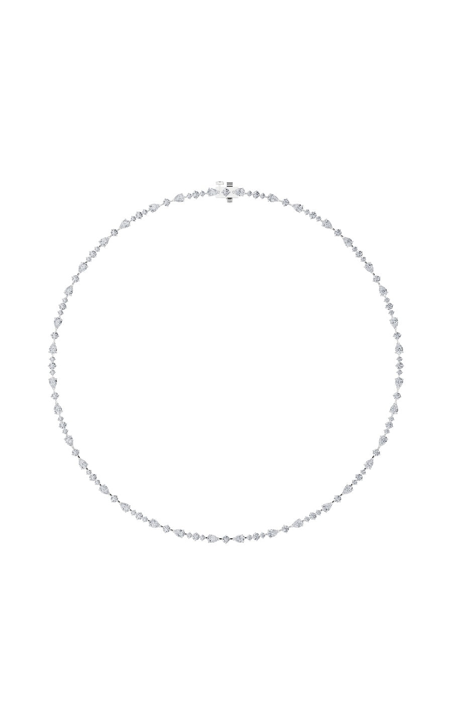 12Cttw Pear Shaped Lab Grown Diamond (F/VS) Fashion Necklace in 14K Gold