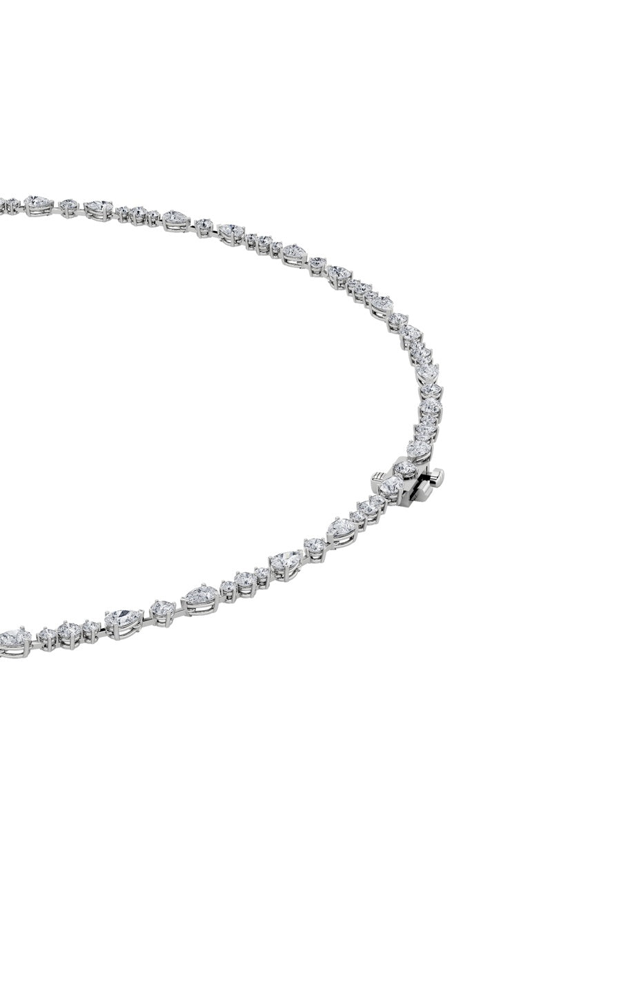 12Cttw Pear Shaped Lab Grown Diamond (F/VS) Fashion Necklace in 14K Gold