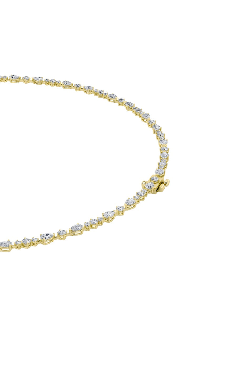 12Cttw Pear Shaped Lab Grown Diamond (F/VS) Fashion Necklace in 14K Gold