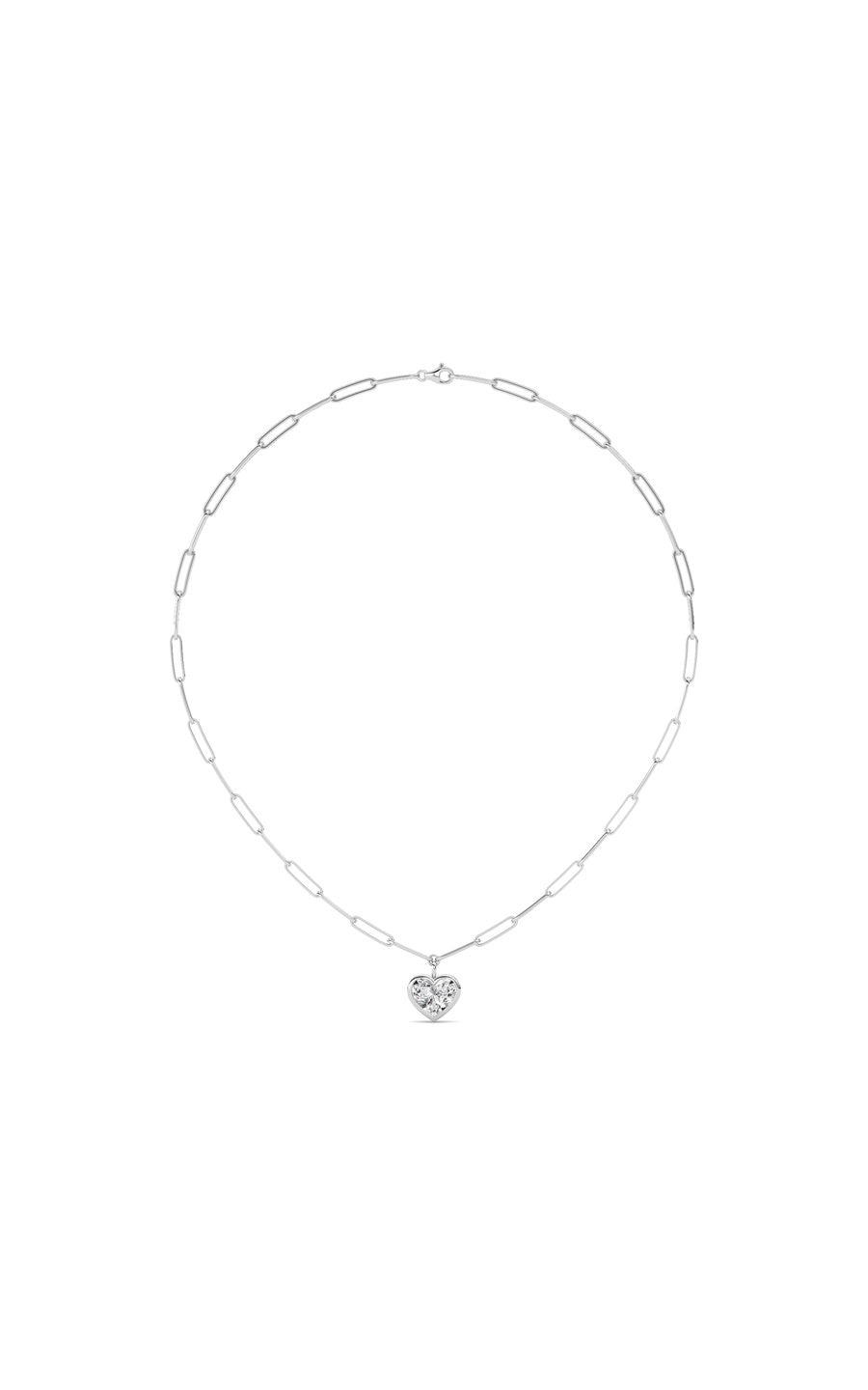 4Cttw Heart Shape Lab Grown Diamond (F/VS ) Necklace in 14K Gold