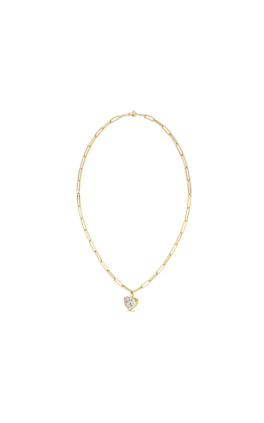 4Cttw Heart Shape Lab Grown Diamond (F/VS ) Necklace in 14K Gold