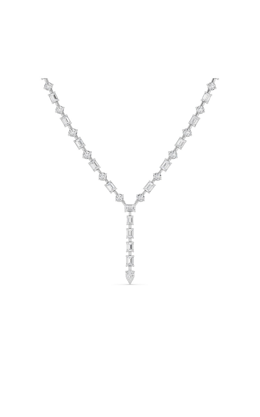 20Cttw Mix Shaped Lab Grown Diamond (F/VS ) Necklace in 14K Gold