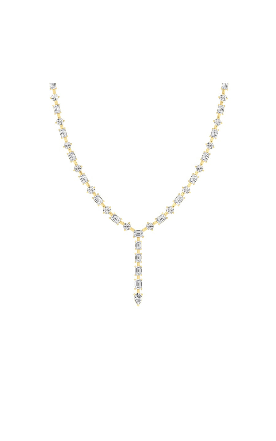 20Cttw Mix Shaped Lab Grown Diamond (F/VS ) Necklace in 14K Gold