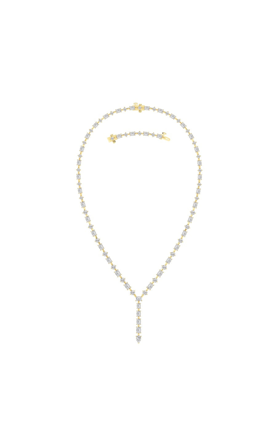 20Cttw Mix Shaped Lab Grown Diamond (F/VS ) Necklace in 14K Gold