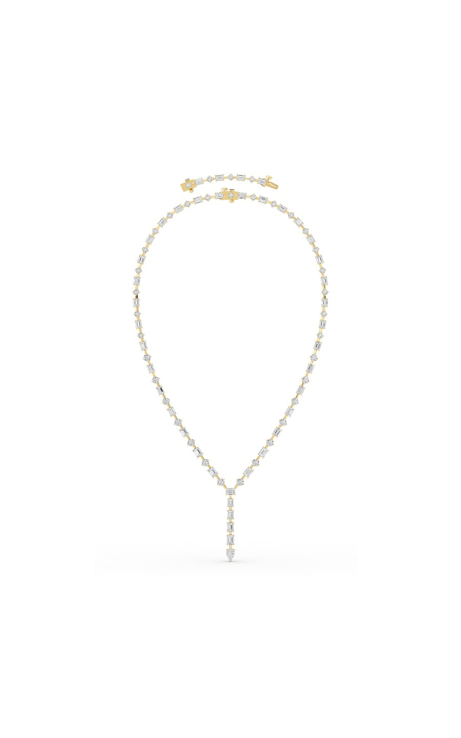 20Cttw Mix Shaped Lab Grown Diamond (F/VS ) Necklace in 14K Gold
