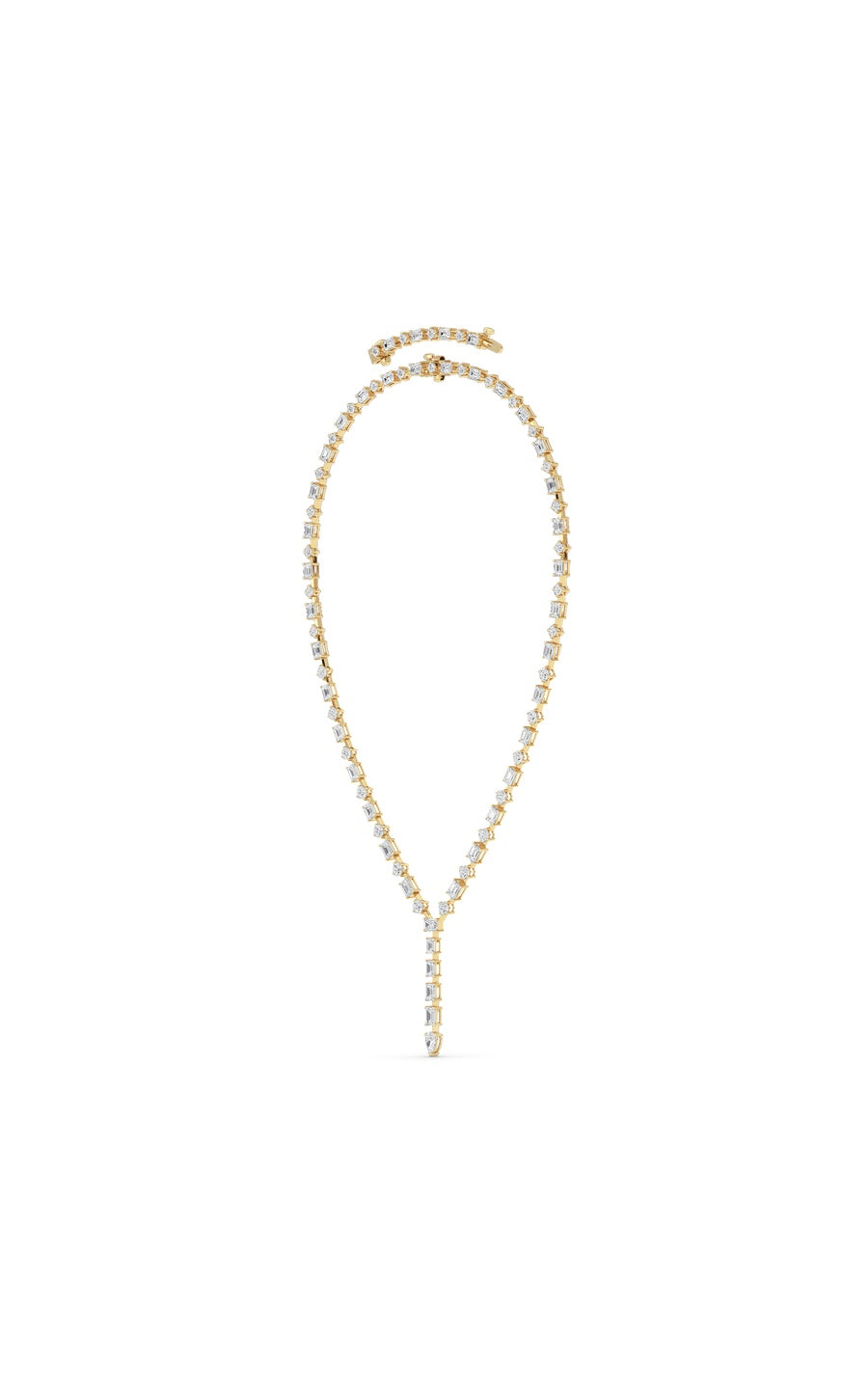 20Cttw Mix Shaped Lab Grown Diamond (F/VS ) Necklace in 14K Gold