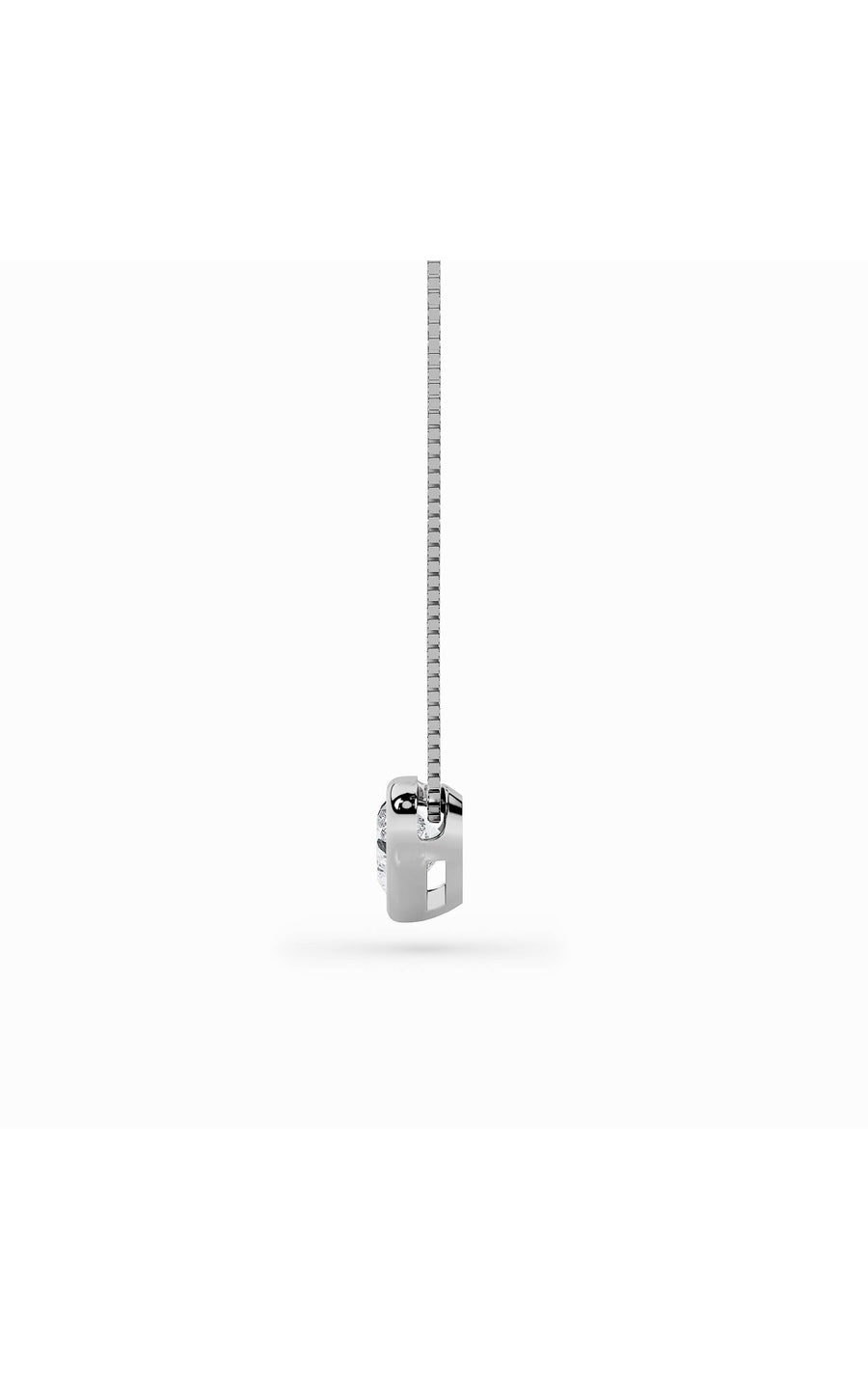 1Cttw Heart Shaped Lab Grown Diamond (F/VS) BezelSet Solitaire Pendant in 14K Gold
