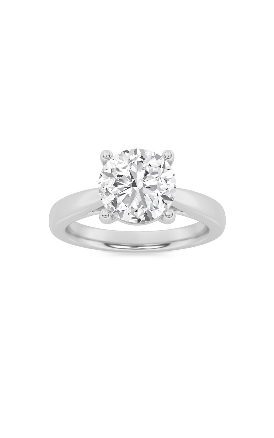 1Cttw Round Shaped Lab Grown Diamond (F/VS) InsertJacket Ring in 14K Gold