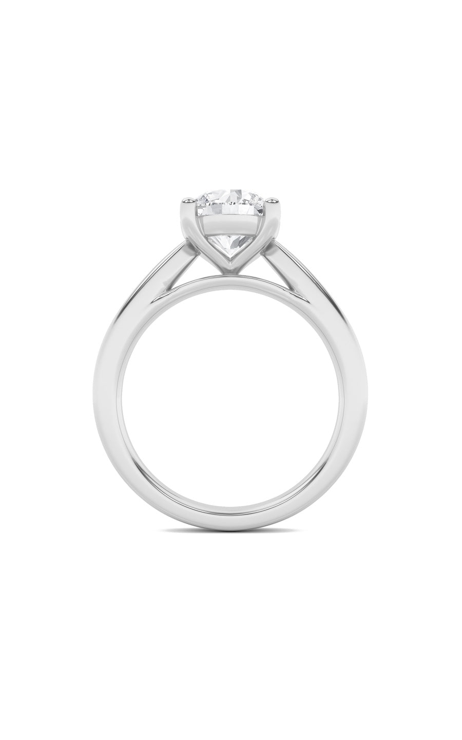 1Cttw Round Shaped Lab Grown Diamond (F/VS) InsertJacket Ring in 14K Gold