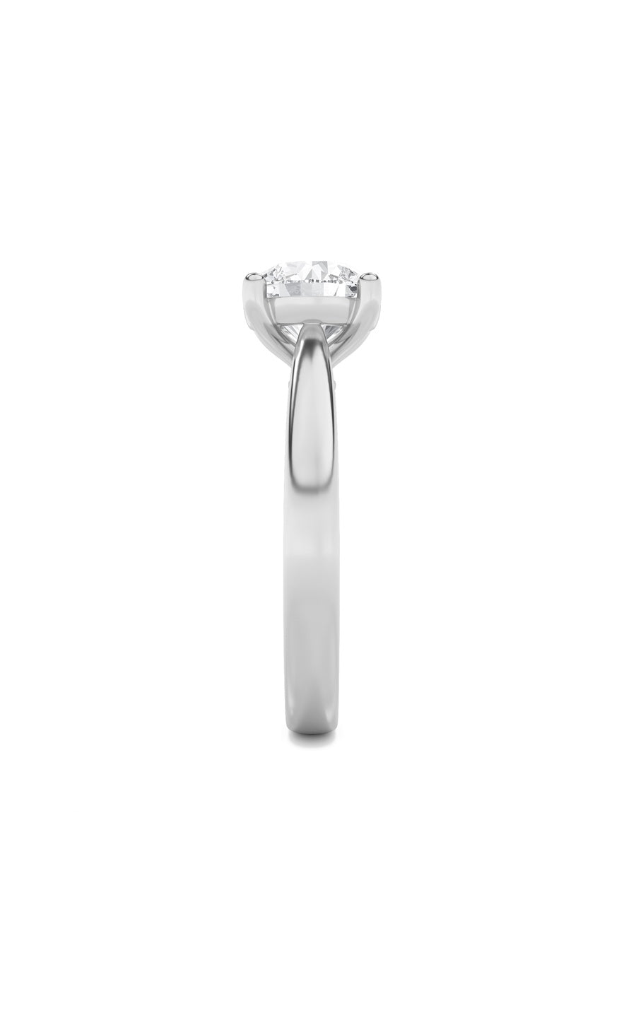 1Cttw Round Shaped Lab Grown Diamond (F/VS) InsertJacket Ring in 14K Gold