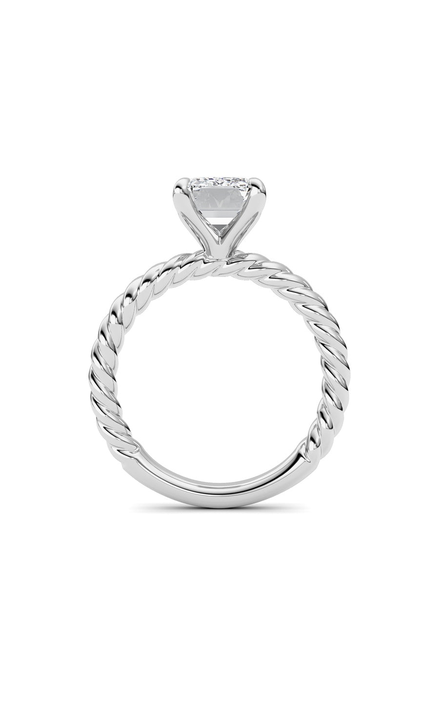 Emerald Lab Grown Diamond (F/VS ) Ring in 14K Gold