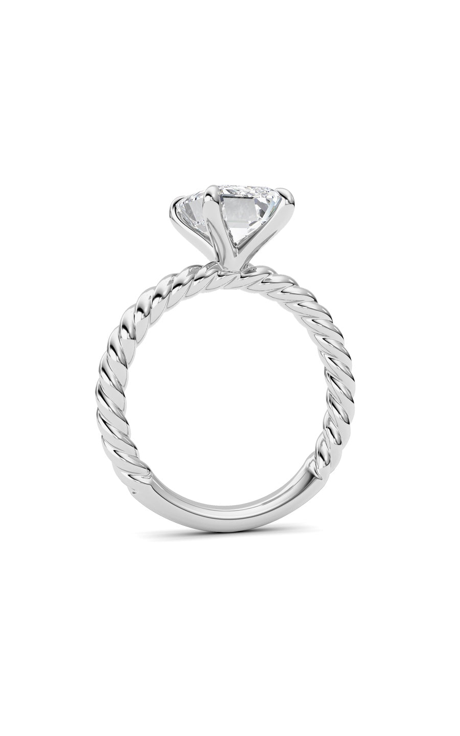 Emerald Lab Grown Diamond (F/VS ) Ring in 14K Gold
