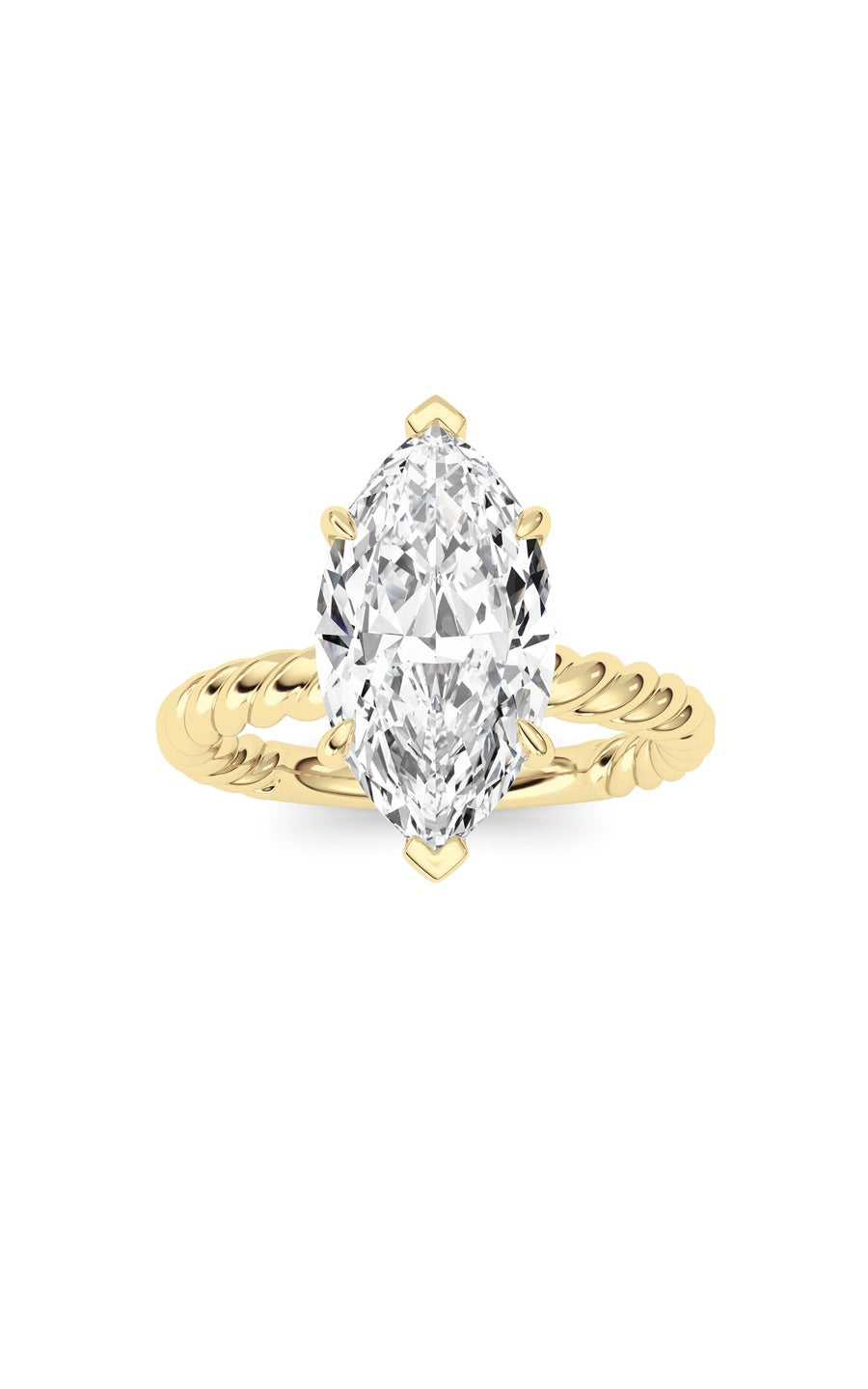 Marquise Lab Grown Diamond (F/VS ) Ring in 14K Gold
