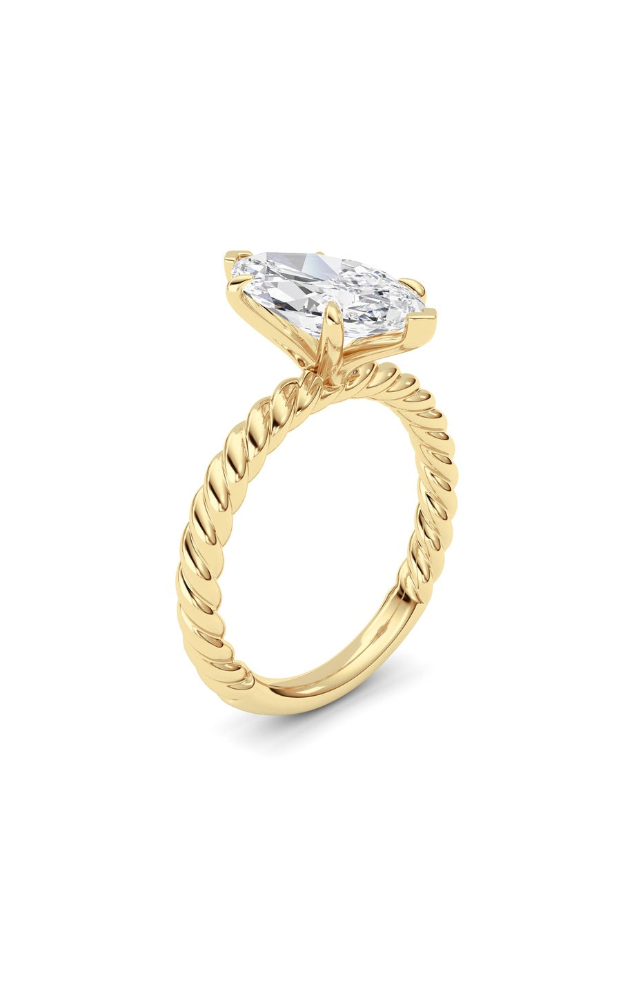 Marquise Lab Grown Diamond (F/VS ) Ring in 14K Gold