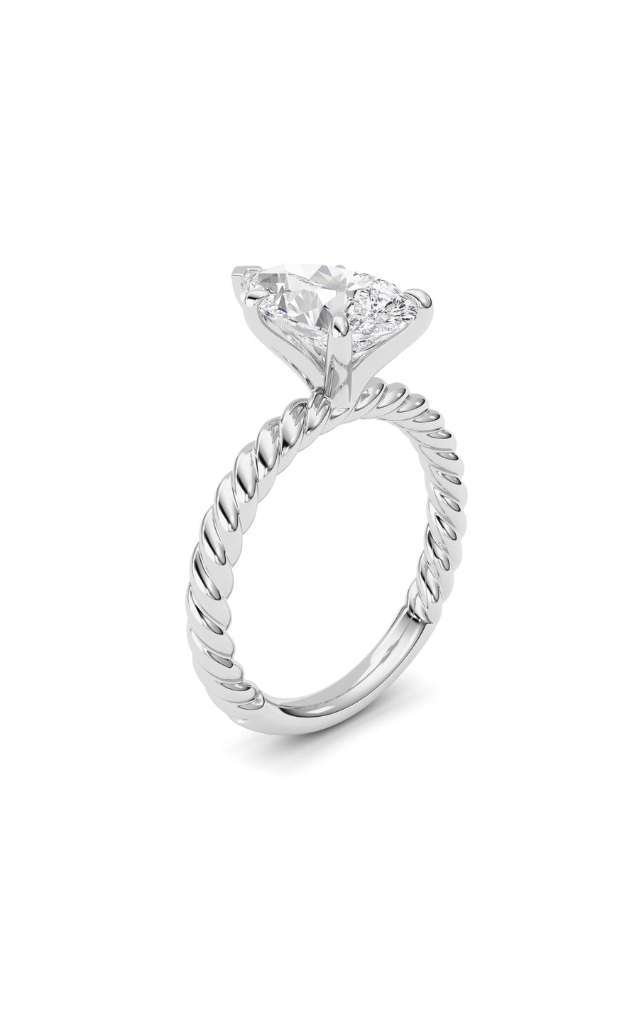 Pear Lab Grown Diamond (F/VS ) Ring in 14K Gold