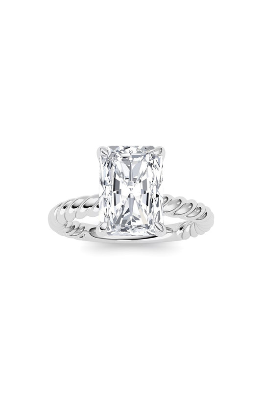 Radiant Lab Grown Diamond (F/VS ) Ring in 14K Gold