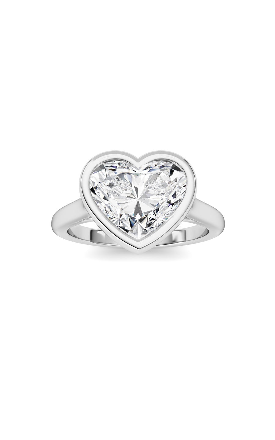 Heart Lab Grown Diamond (F/VS ) Ring in 14K Gold