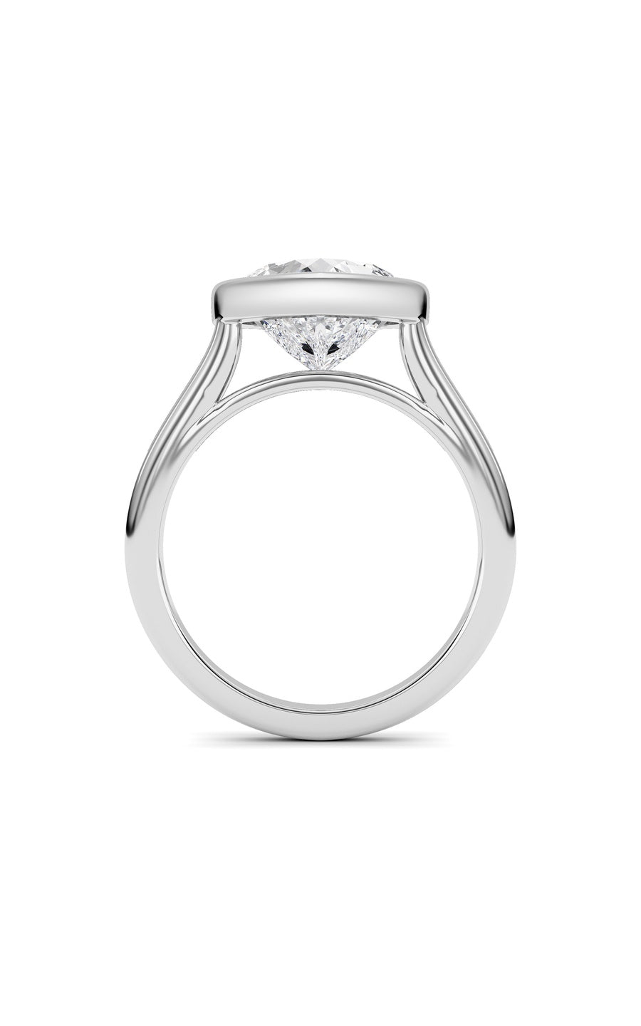 Heart Lab Grown Diamond (F/VS ) Ring in 14K Gold