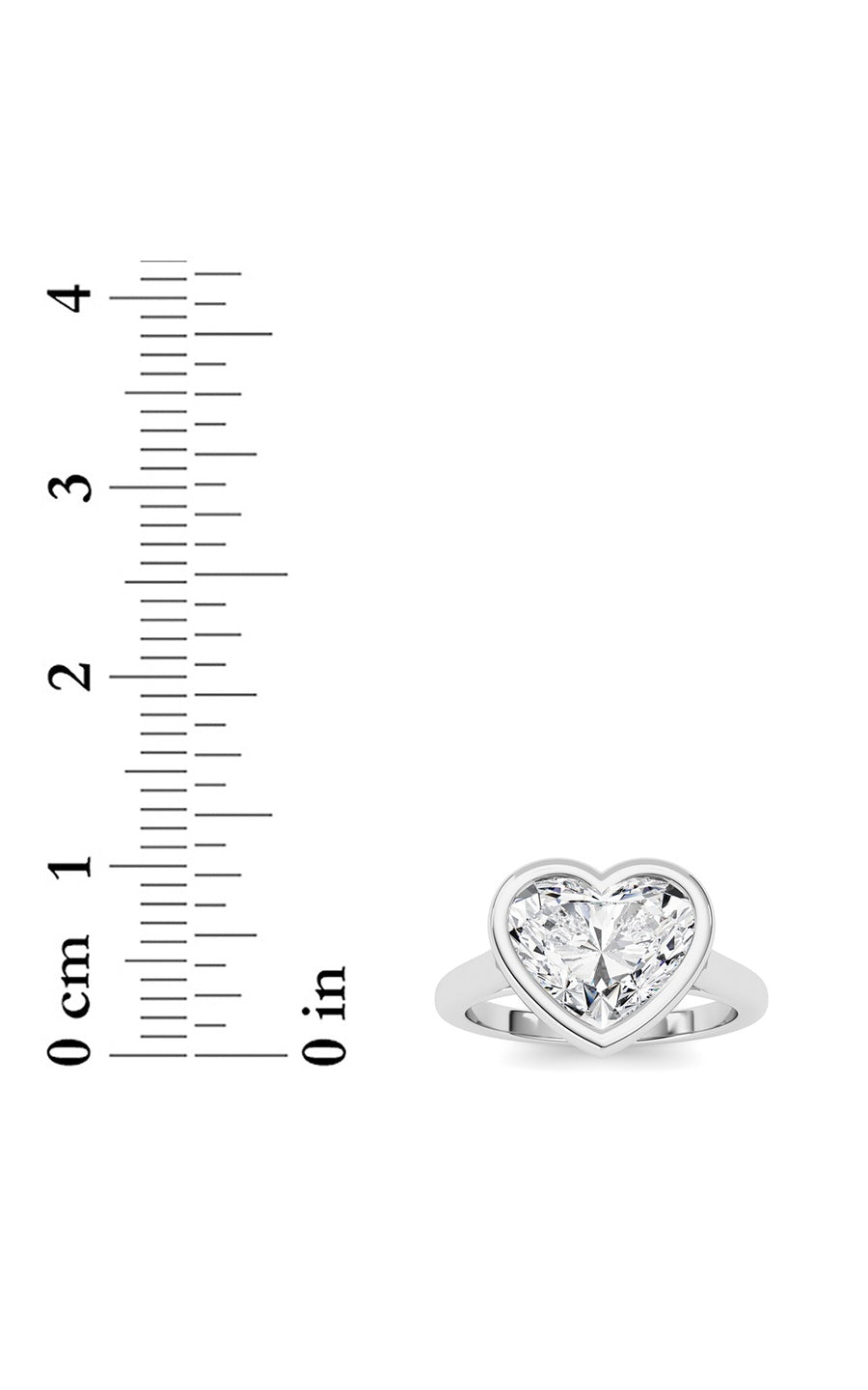 Heart Lab Grown Diamond (F/VS ) Ring in 14K Gold