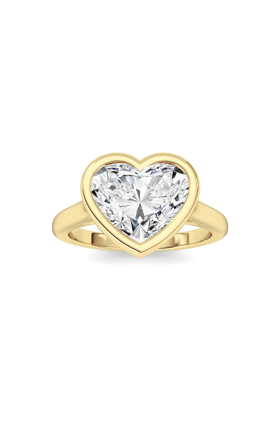 Heart Lab Grown Diamond (F/VS ) Ring in 14K Gold