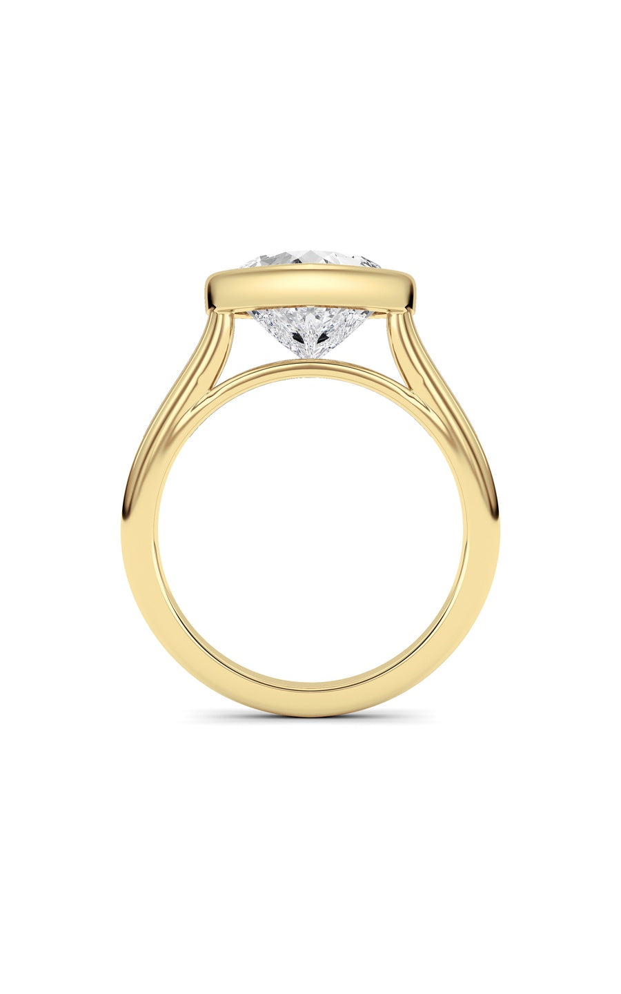 Heart Lab Grown Diamond (F/VS ) Ring in 14K Gold