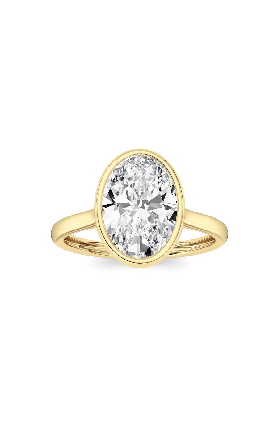 Oval Lab Grown Diamond (F/VS ) Ring in 14K Gold