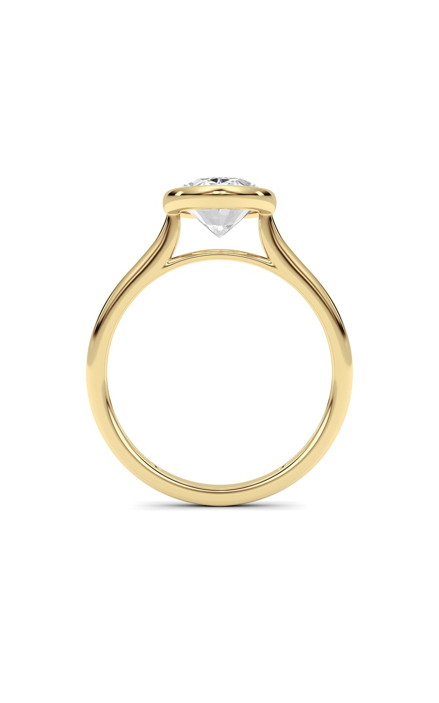Oval Lab Grown Diamond (F/VS ) Ring in 14K Gold