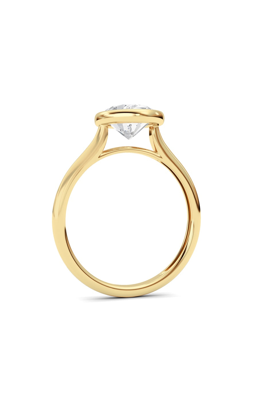 Oval Lab Grown Diamond (F/VS ) Ring in 14K Gold
