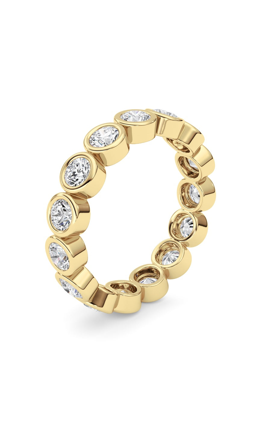 1.5Cttw Round Shaped Lab Grown Diamond (F/VS) Eternity Band Ring in 14K Gold